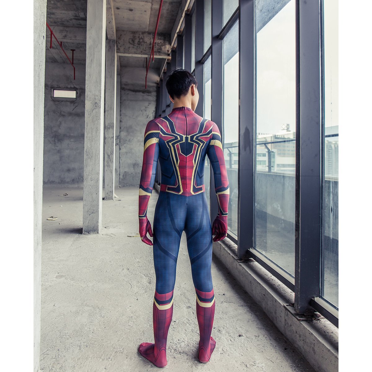 Avengers Infinity War Spider-Man Kids Jumpsuit Hallowen Cosplay Costume