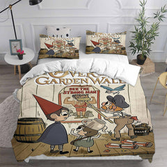 Over the Garden Wall Cosplay Bedding Set Duvet Cover Pillowcases Halloween Home Decor