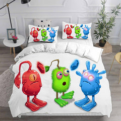 My Singing Monsters Cosplay Bedding Set Duvet Cover Pillowcases Halloween Home Decor