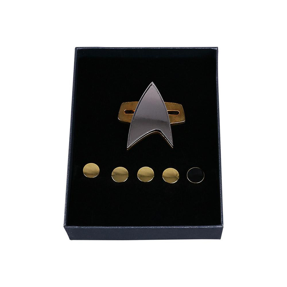 Star Trek  Cosicon Voyager Communicator Badge PinPip 6pcs Set Cosplay Prop