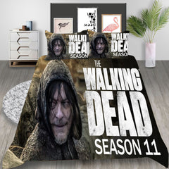 The Walking Dead Season 11 Cosplay Bedding Set Duvet Cover Pillowcases Halloween Home Decor