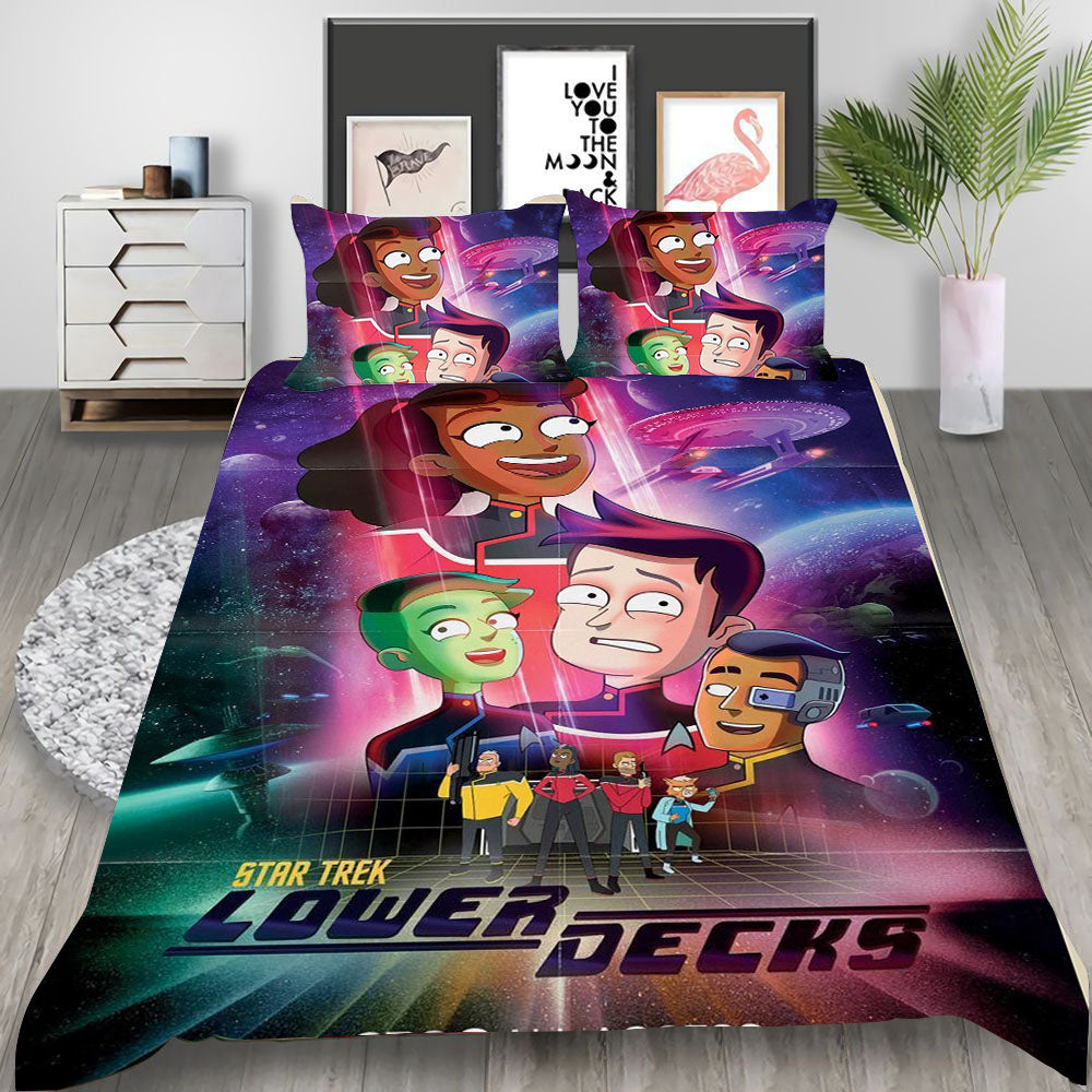 Star Trek  Discovery Cosplay Bedding Set Duvet Cover Pillowcases Halloween Home Decor