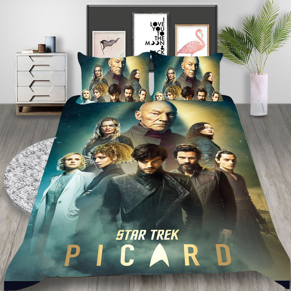 Star Trek  Discovery Cosplay Bedding Set Duvet Cover Pillowcases Halloween Home Decor