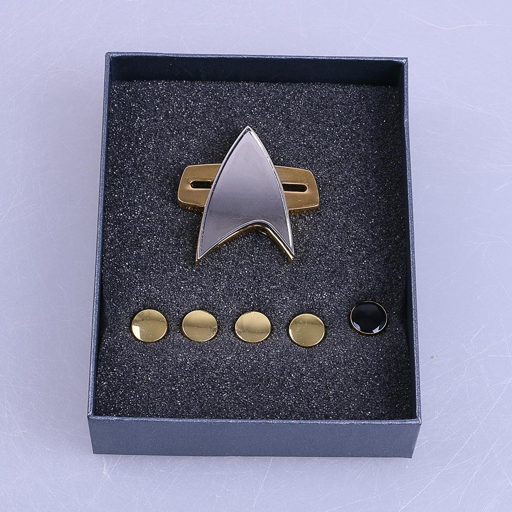 Star Trek  Cosicon Voyager Communicator Badge PinPip 6pcs Set Cosplay Prop