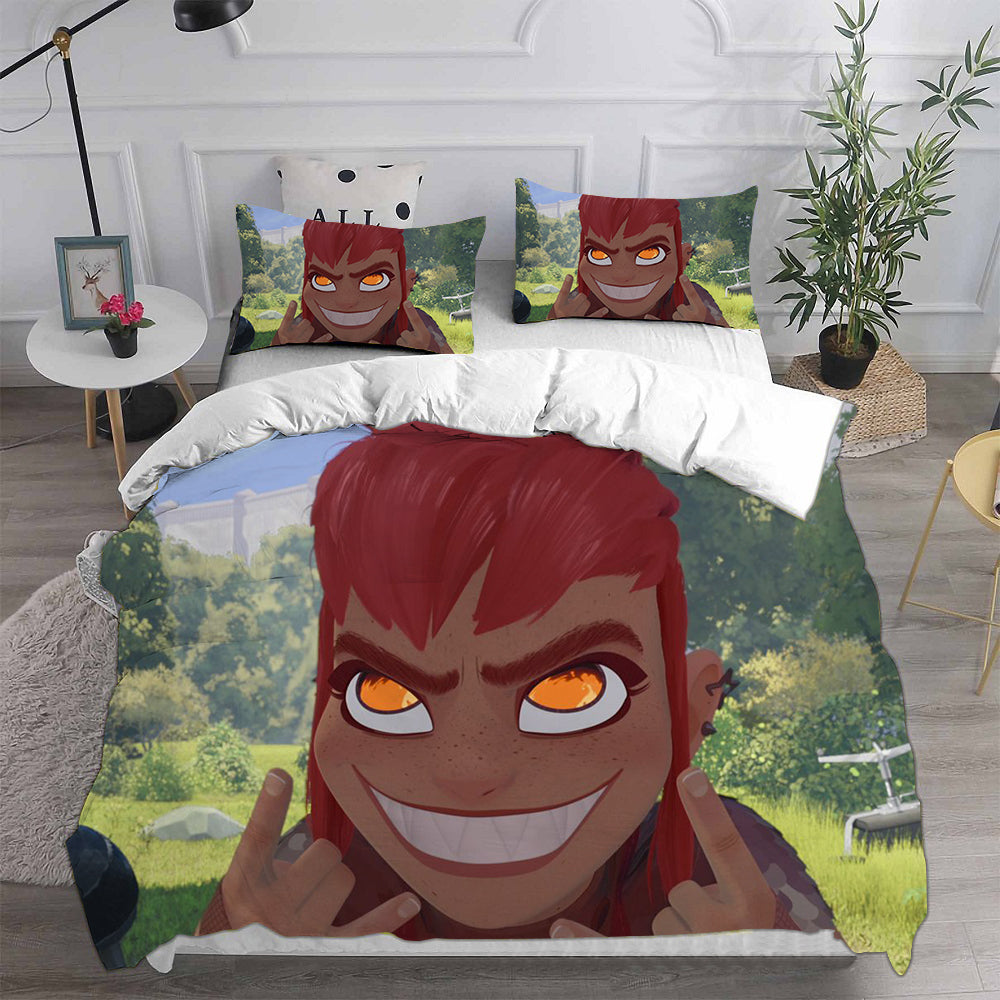 Nimona Cosplay Bedding Set Duvet Cover Pillowcases Halloween Home Decor