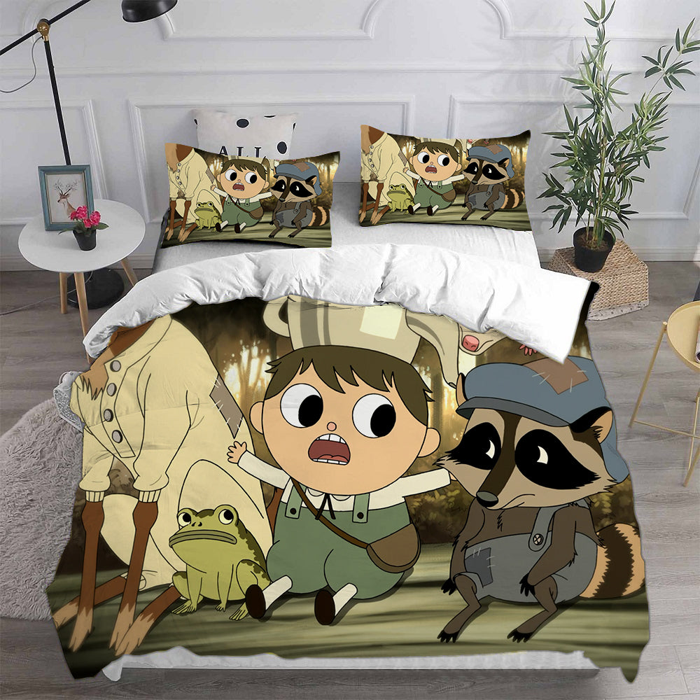 Over the Garden Wall Cosplay Bedding Set Duvet Cover Pillowcases Halloween Home Decor