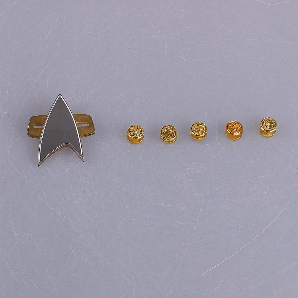 Star Trek  Cosicon Voyager Communicator Badge PinPip 6pcs Set Cosplay Prop