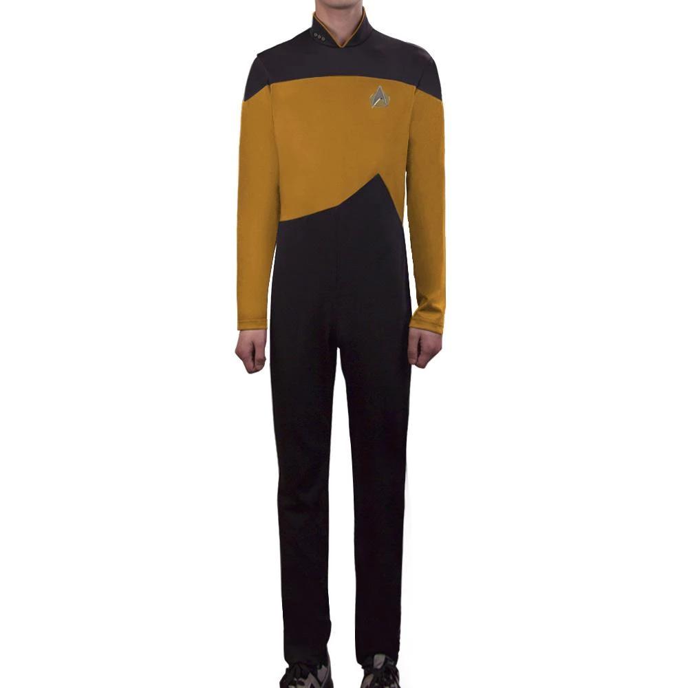 Star Trek TNG The Next Generation Jumpsuit Uniform Costume Yellow/Blue/Red