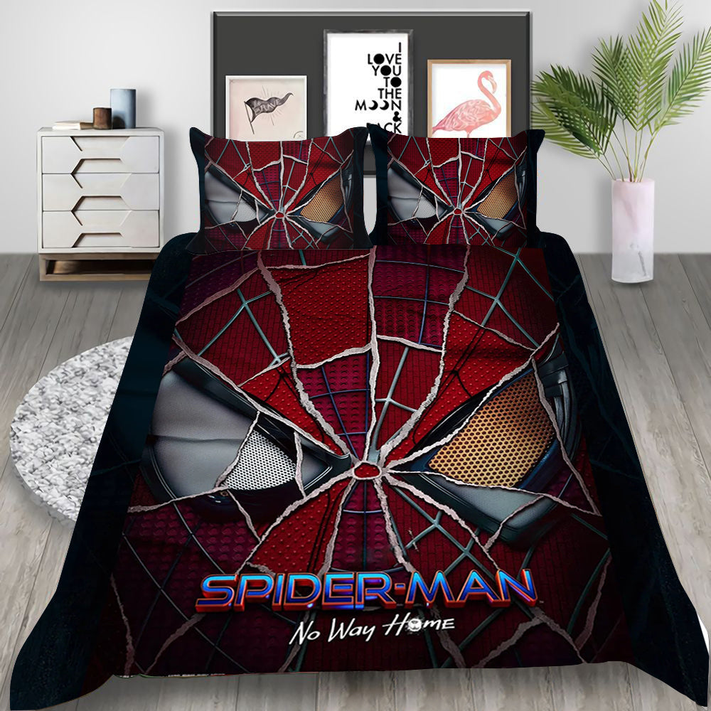 Spider-Man No Way Home Cosplay Bedding Set Duvet Cover Pillowcases Halloween Home Decor