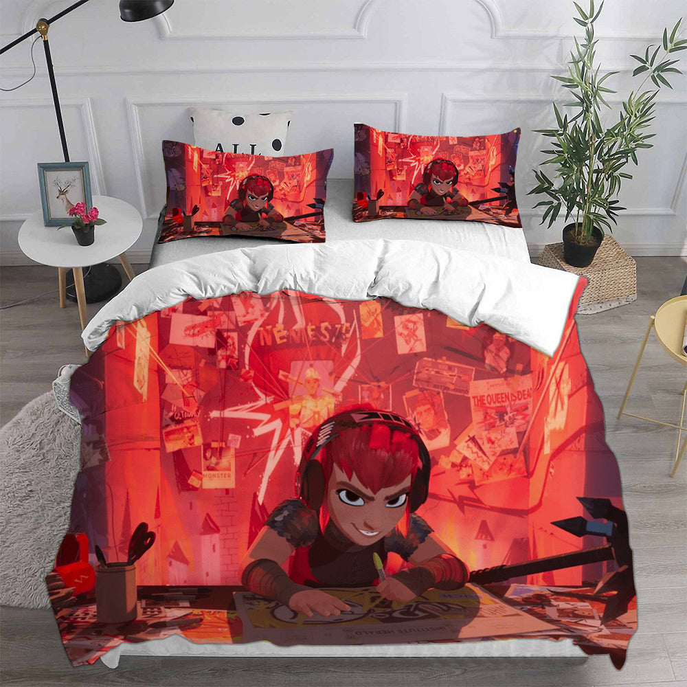 Nimona Cosplay Bedding Set Duvet Cover Pillowcases Halloween Home Decor