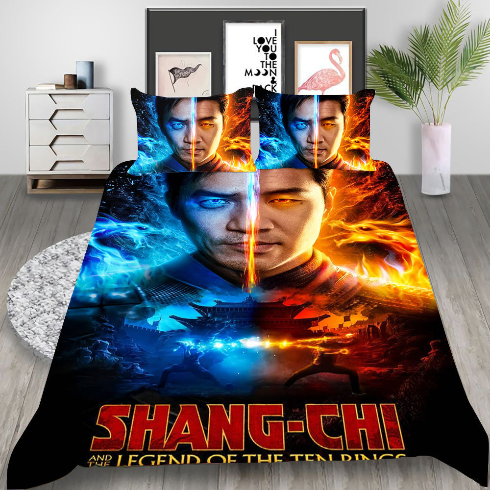 Shang-Chi Cosplay Bedding Set Duvet Cover Pillowcases Halloween Home Decor