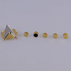 Star Trek 6pcs/set The Next Generation Metal Badge Pin&Rank Halloween Cosplay Prop