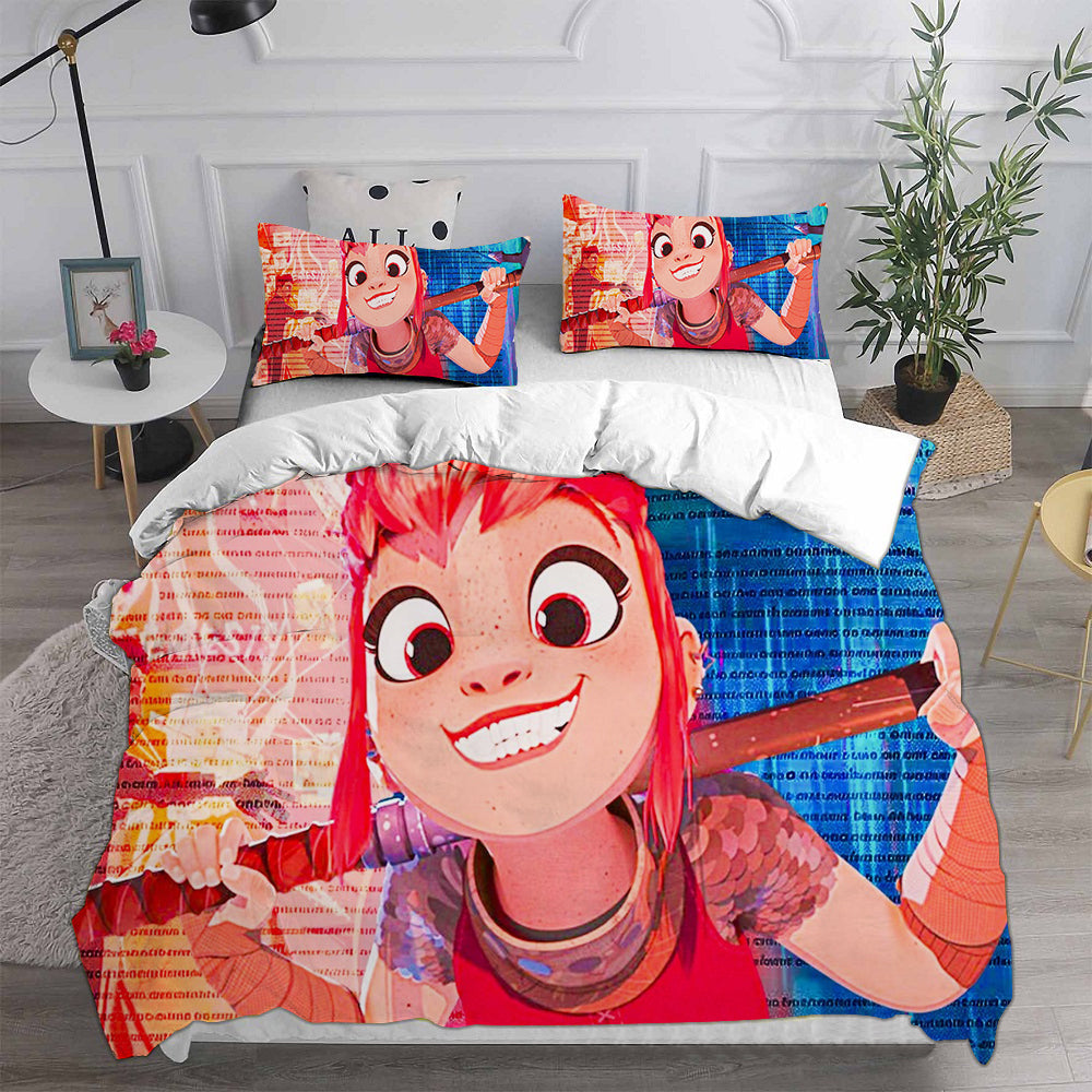 Nimona Cosplay Bedding Set Duvet Cover Pillowcases Halloween Home Decor