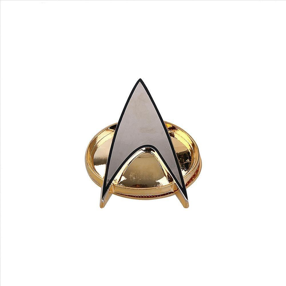 Star Trek TNG Next Genenation Badge Voyager Communicator Badge Pin Brooch  2 Badges