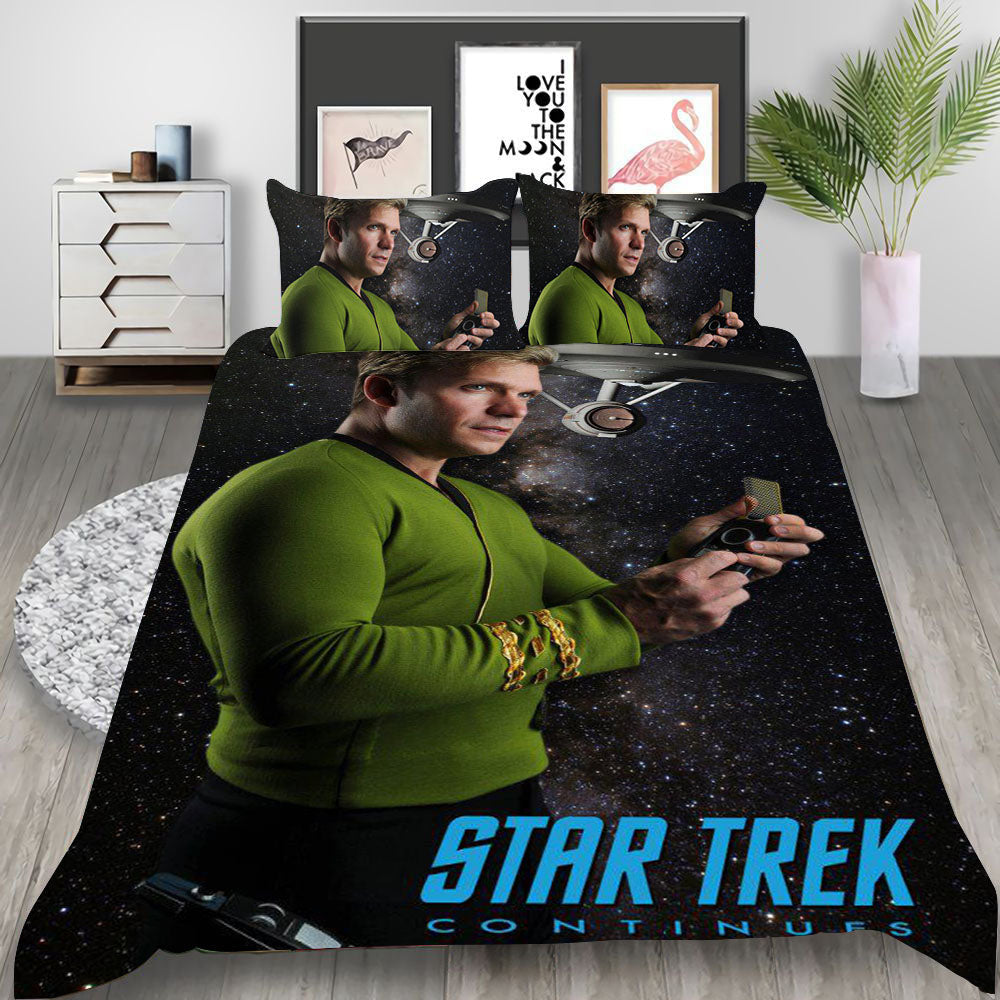 Star Trek  Discovery Cosplay Bedding Set Duvet Cover Pillowcases Halloween Home Decor