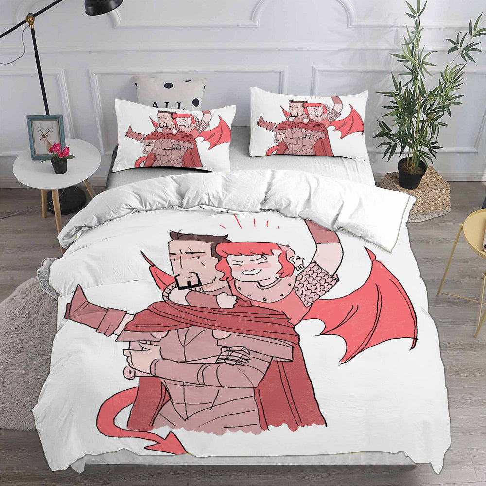 Nimona Cosplay Bedding Set Duvet Cover Pillowcases Halloween Home Decor