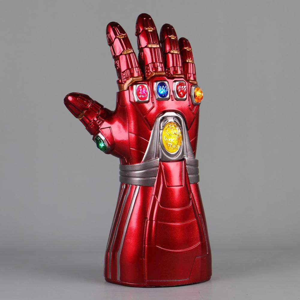 Avengers Endgame Iron Man Gauntlet Gloves Stone Movable Led Light Infinity War Glove Halloween Cosplay props