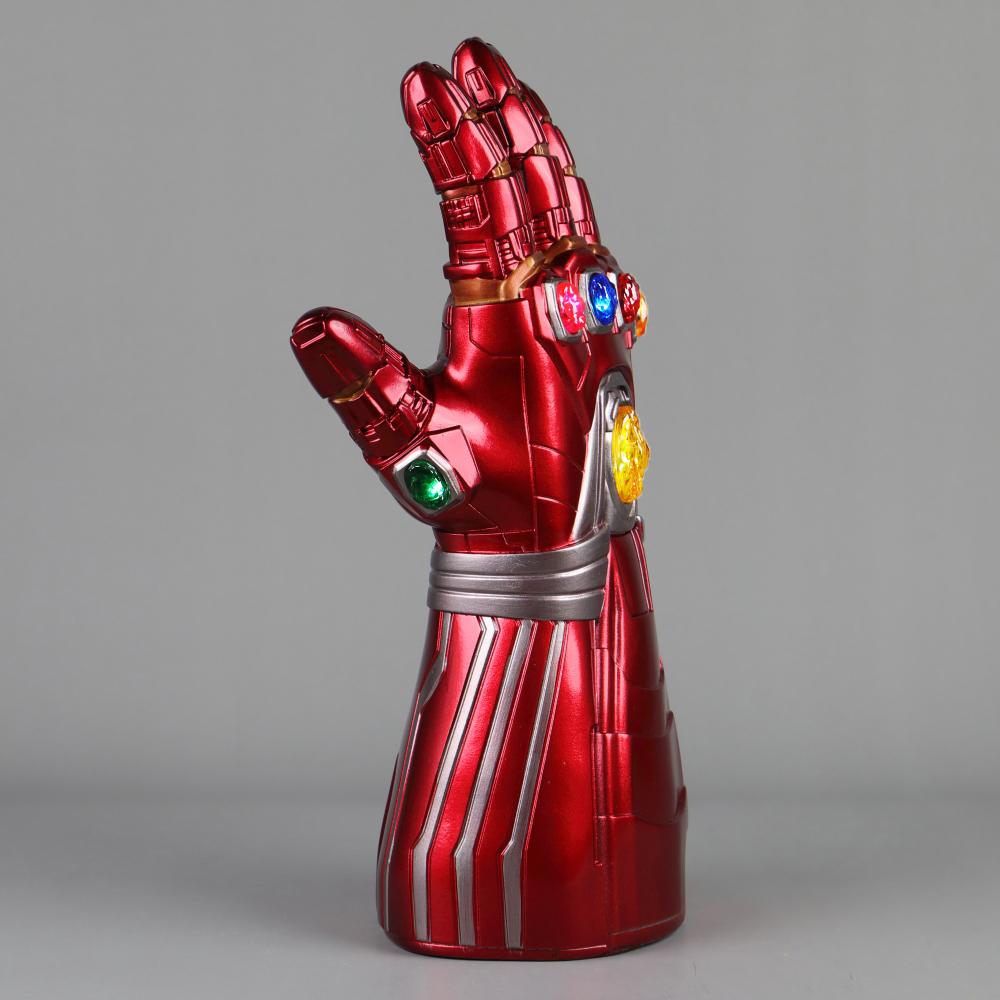 Avengers Endgame Iron Man Gauntlet Gloves Stone Movable Led Light Infinity War Glove Halloween Cosplay props