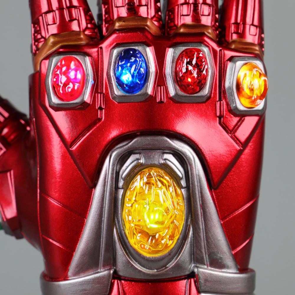 Avengers Endgame Iron Man Gauntlet Gloves Stone Movable Led Light Infinity War Glove Halloween Cosplay props