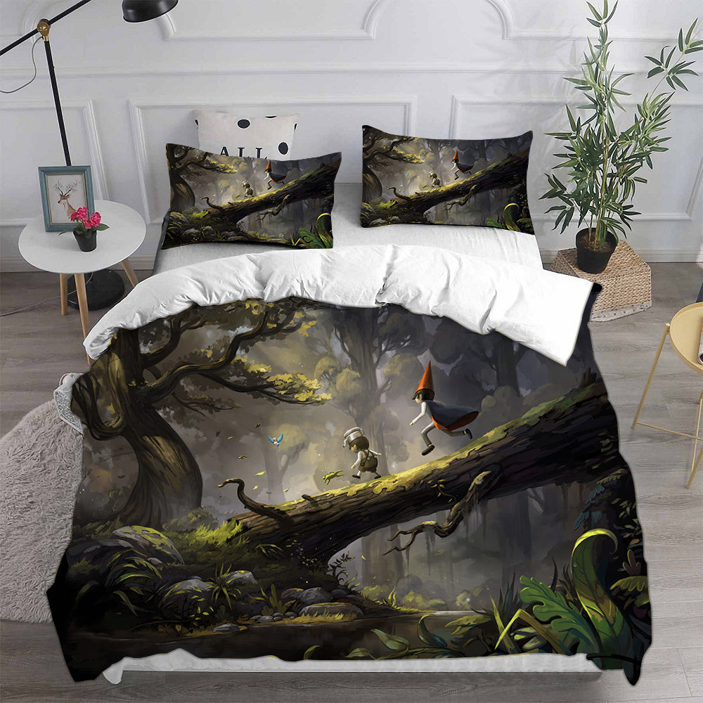 Over the Garden Wall Cosplay Bedding Set Duvet Cover Pillowcases Halloween Home Decor