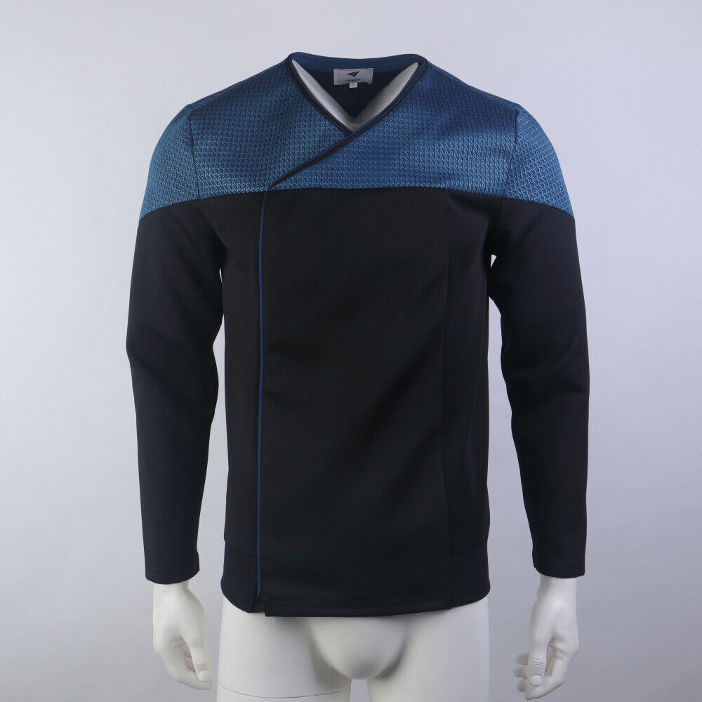 Star Trek  Picard 3 Command Red Uniform Cosplay Starfleet Gold Blue Top Shirts Costume