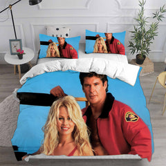 Baywatch Cosplay Bedding Set Duvet Cover Pillowcases Halloween Home Decor