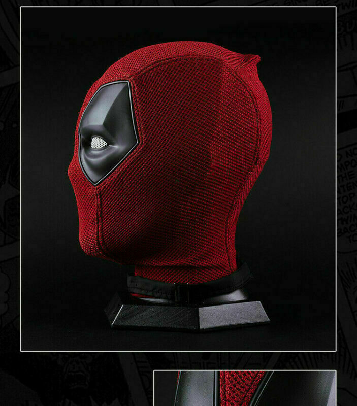 Cosplay Deadpool Mask Full Face Breathable knitted Mask Halloween Deluxe Props