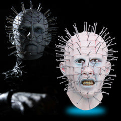 Cosplay Hellraiser Pinhead Mask Halloween Horror Ghost Scary Helmet Party Mask