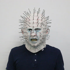 Cosplay Hellraiser Pinhead Mask Halloween Horror Ghost Scary Helmet Party Mask