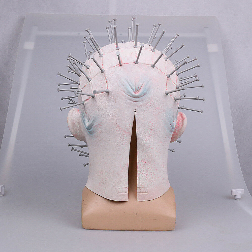 Cosplay Hellraiser Pinhead Mask Halloween Horror Ghost Scary Helmet Party Mask