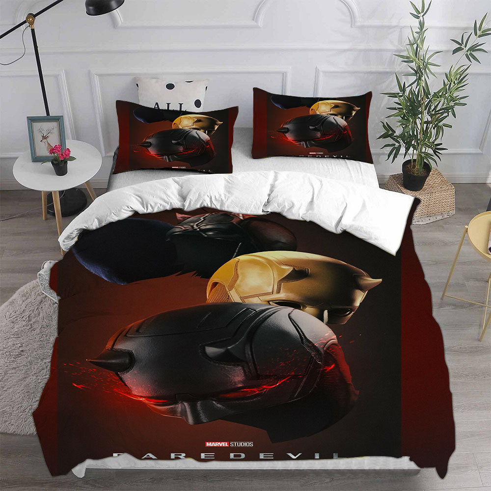 Daredevil Born Again3 Cosplay Bedding Set Duvet Cover Pillowcases Halloween Home Decor