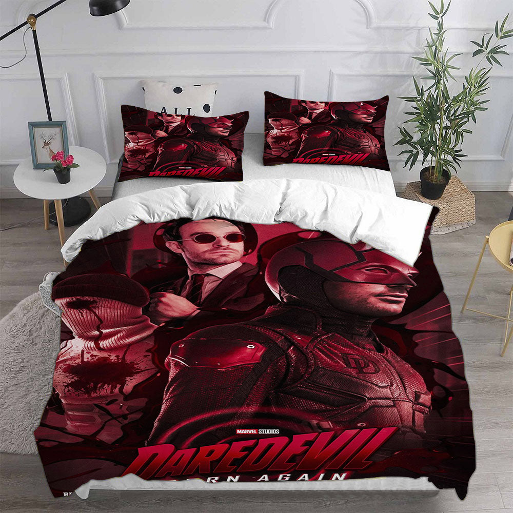 Daredevil Born Again3 Cosplay Bedding Set Duvet Cover Pillowcases Halloween Home Decor