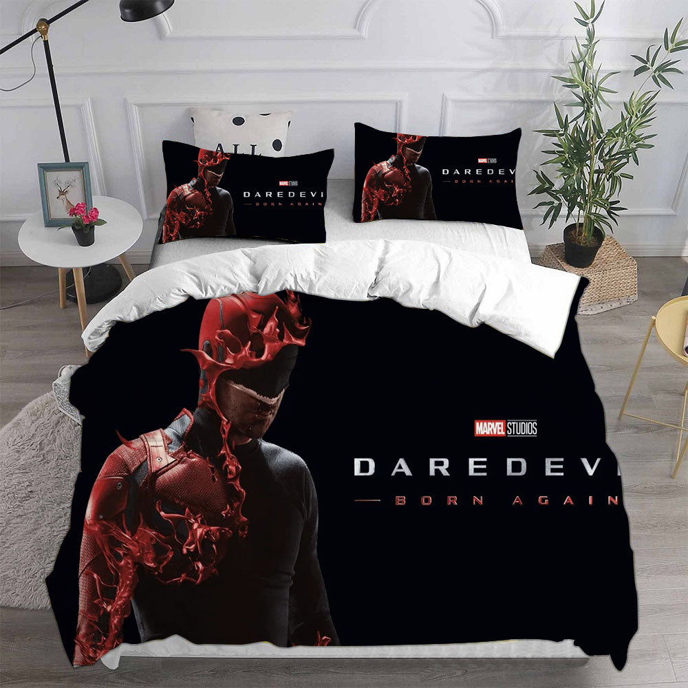 Daredevil Born Again3 Cosplay Bedding Set Duvet Cover Pillowcases Halloween Home Decor