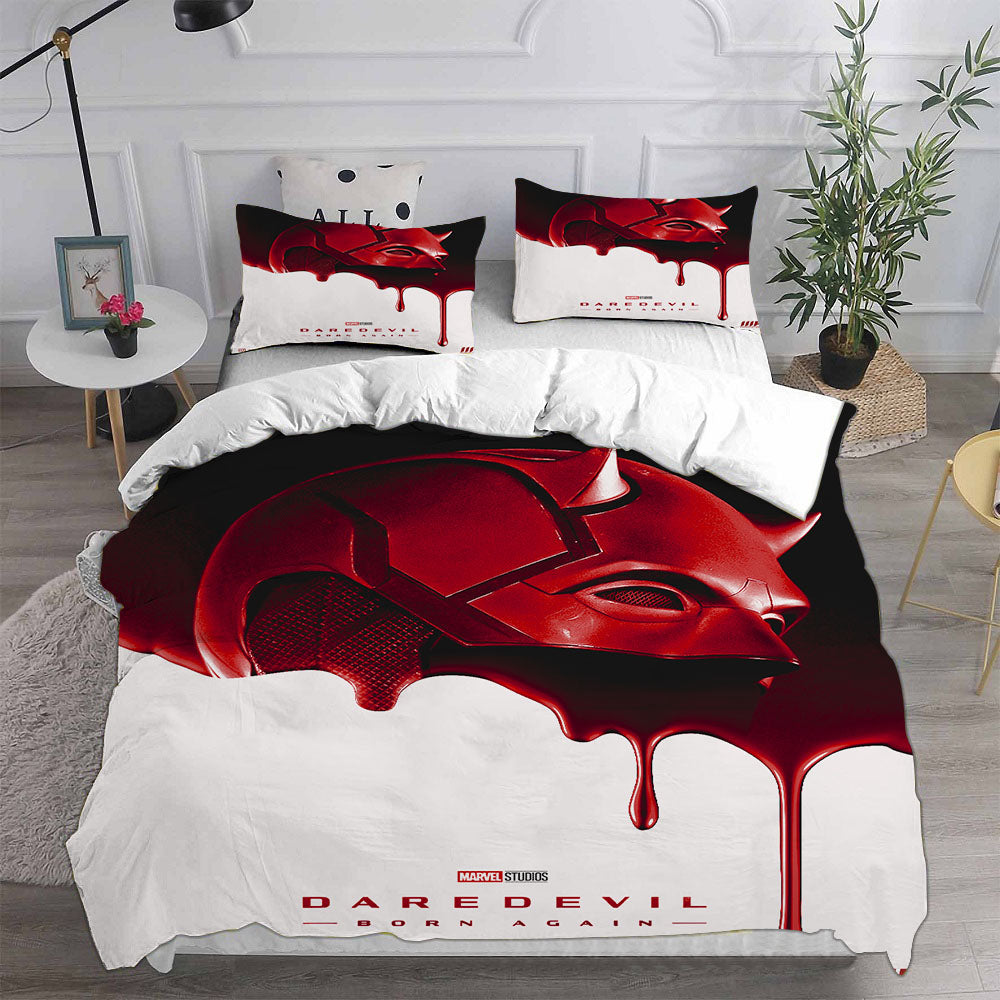 Daredevil Born Again3 Cosplay Bedding Set Duvet Cover Pillowcases Halloween Home Decor