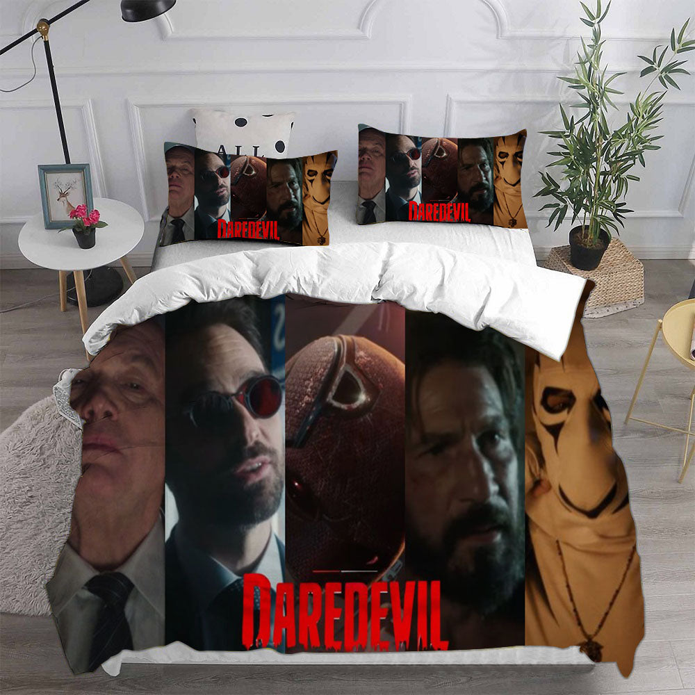 Daredevil Born Again3 Cosplay Bedding Set Duvet Cover Pillowcases Halloween Home Decor