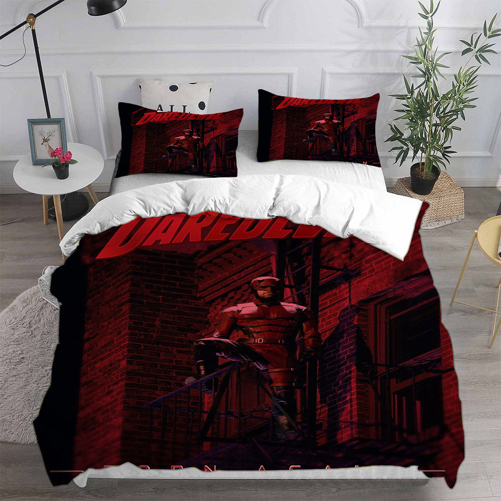 Daredevil Born Again3 Cosplay Bedding Set Duvet Cover Pillowcases Halloween Home Decor