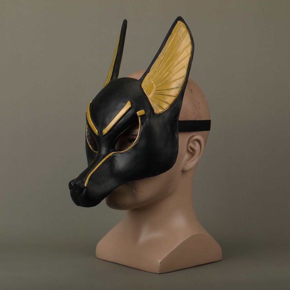 Egyptian Anubis Mask Hood Cosplay Anubis Wolf Halloween Masquerade Mask Props