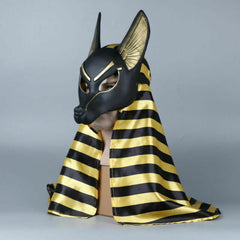 Egyptian Anubis Mask Hood Cosplay Anubis Wolf Halloween Masquerade Mask Props