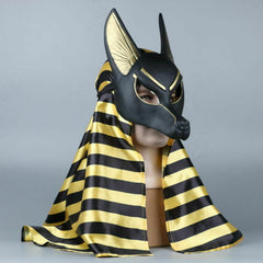 Egyptian Anubis Mask Hood Cosplay Anubis Wolf Halloween Masquerade Mask Props