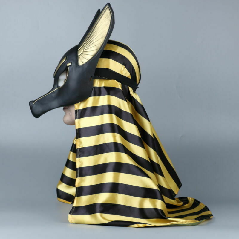 Egyptian Anubis Mask Hood Cosplay Anubis Wolf Halloween Masquerade Mask Props