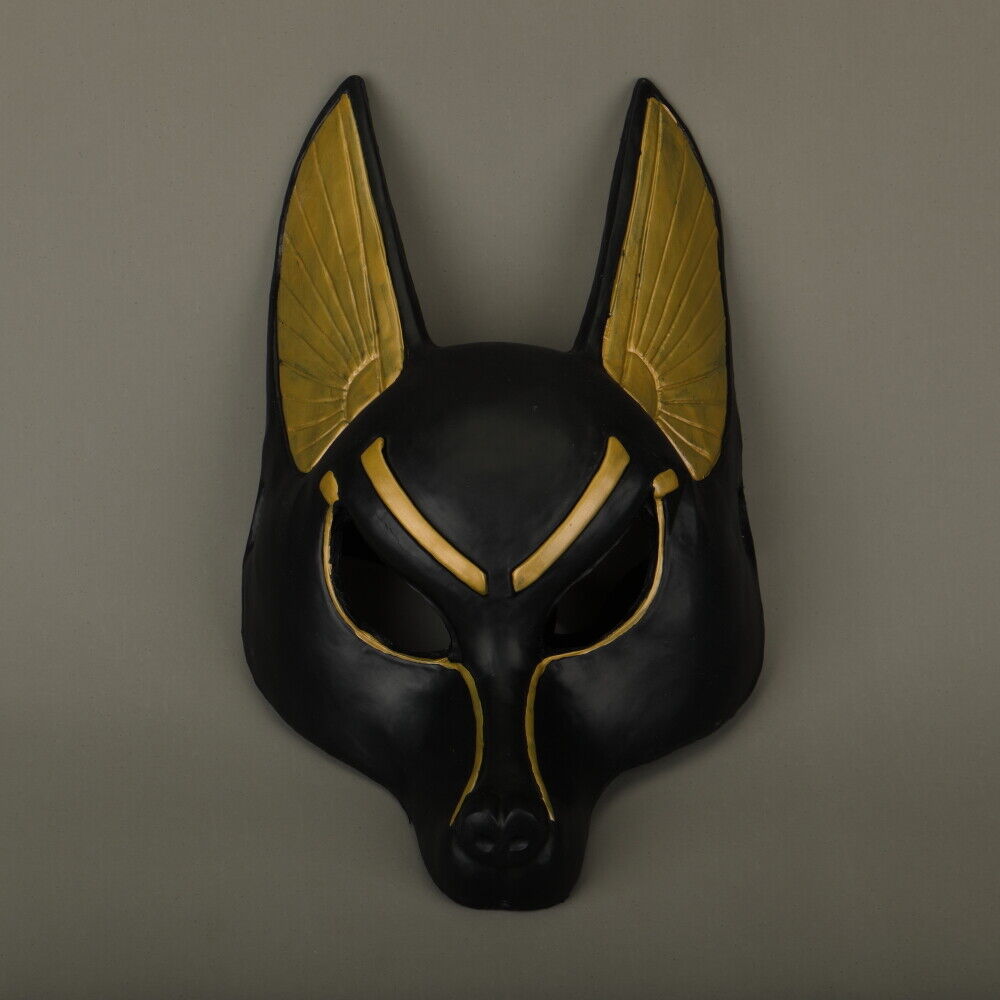 Egyptian Anubis Mask Hood Cosplay Anubis Wolf Halloween Masquerade Mask Props