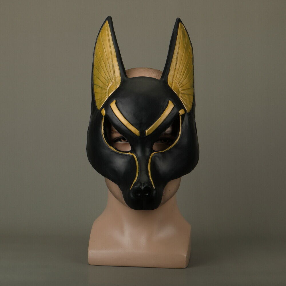 Egyptian Anubis Mask Hood Cosplay Anubis Wolf Halloween Masquerade Mask Props