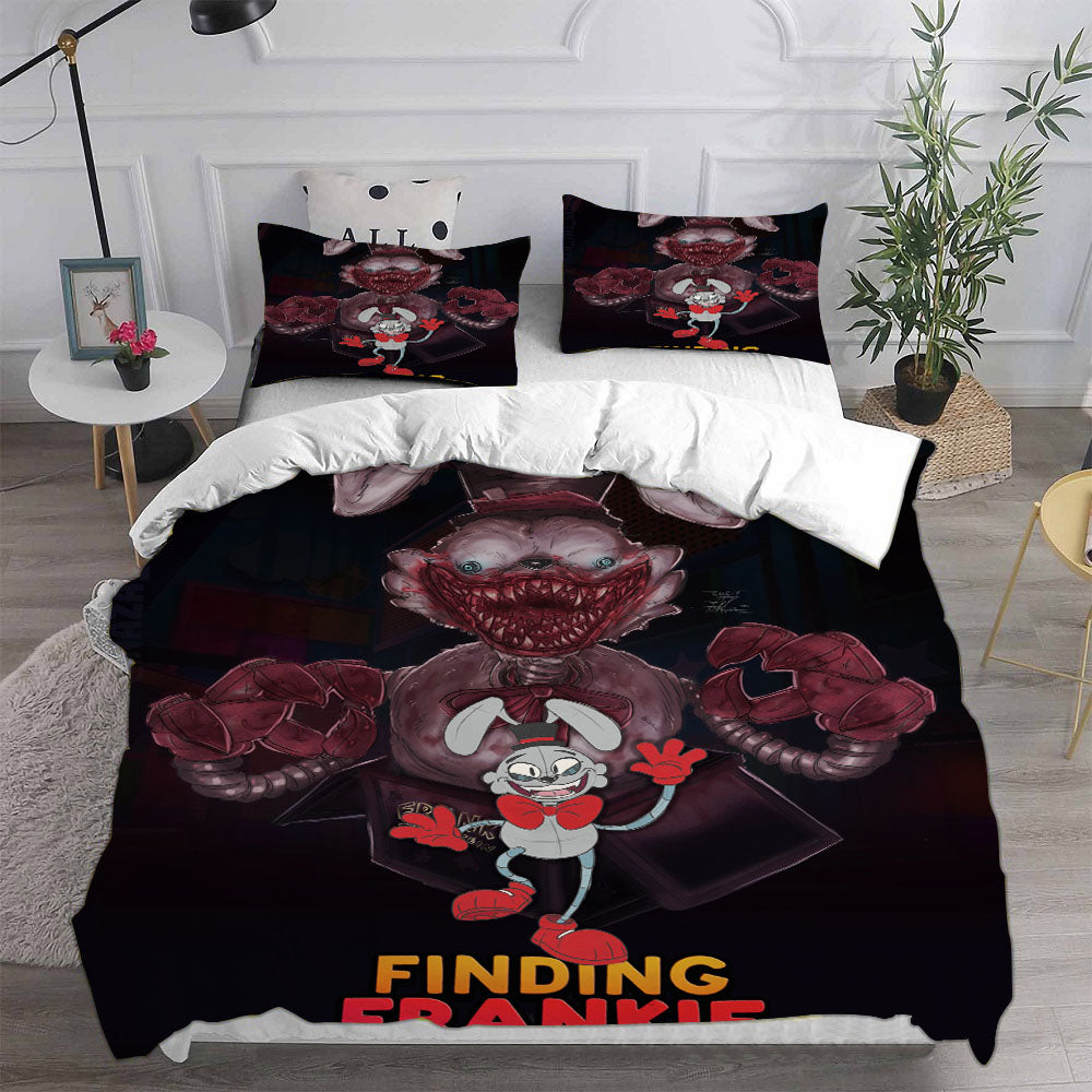 Finding Frankie Cosplay Bedding Set Duvet Cover Pillowcases Halloween Home Decor