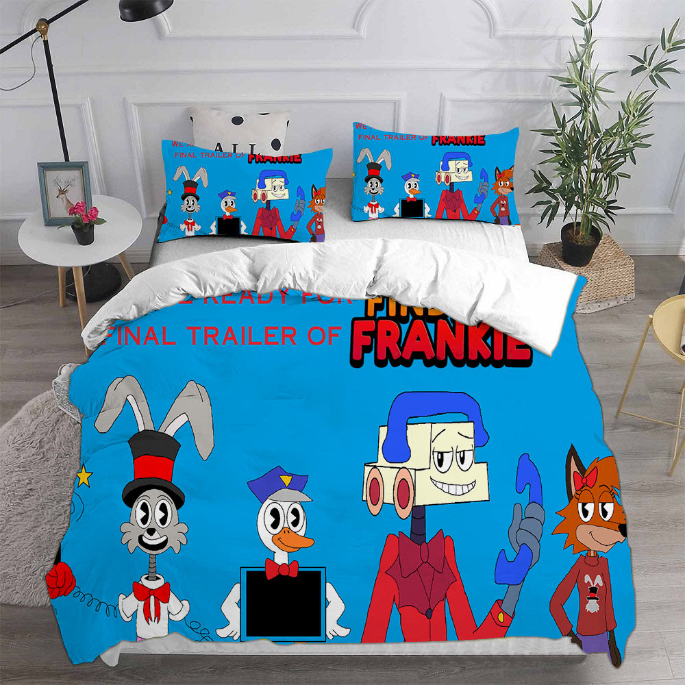 Finding Frankie Cosplay Bedding Set Duvet Cover Pillowcases Halloween Home Decor