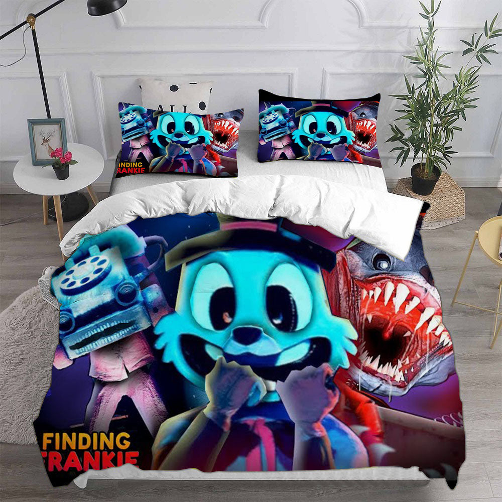 Finding Frankie Cosplay Bedding Set Duvet Cover Pillowcases Halloween Home Decor