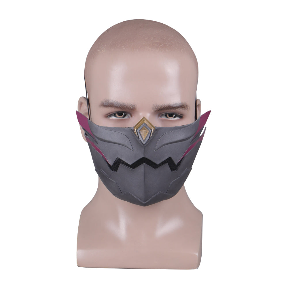 Genshin Impact Kuki Shinobu Cosplay Mask for Halloween Props