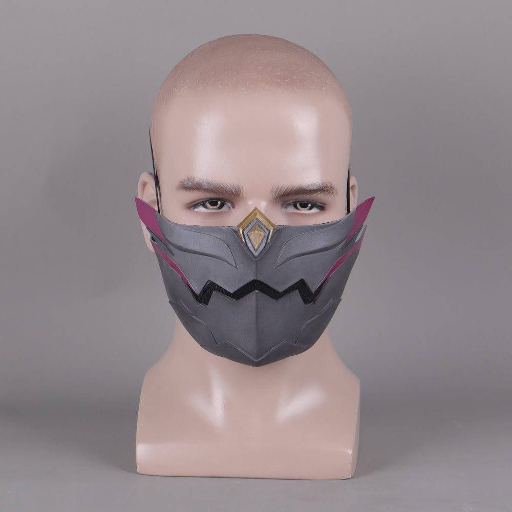 Genshin Impact Kuki Shinobu Cosplay Mask for Halloween Props