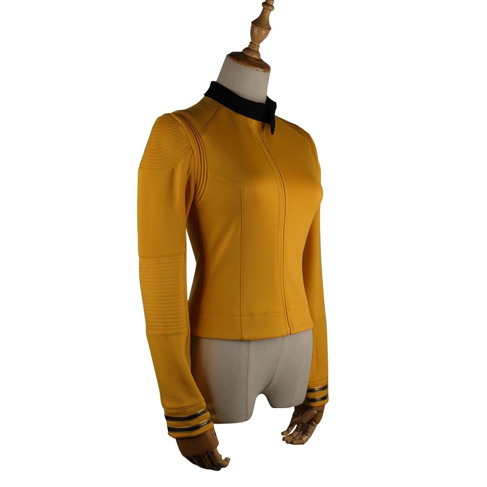 ST Cosicon Discovery Season 2 Female Top Starfleet Commander Uniform with Badge Woman Cosplay Costume