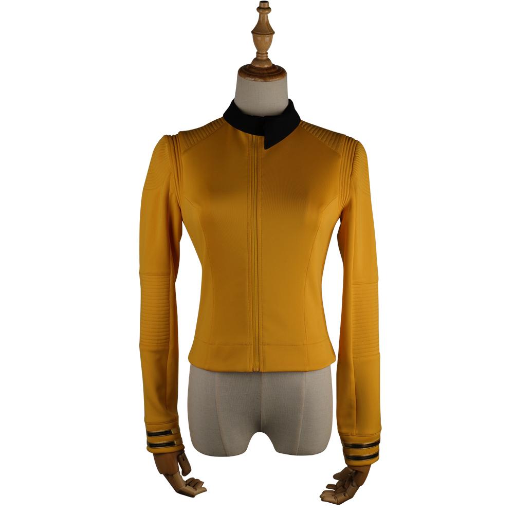 ST Cosicon Discovery Season 2 Female Top Starfleet Commander Uniform with Badge Woman Cosplay Costume