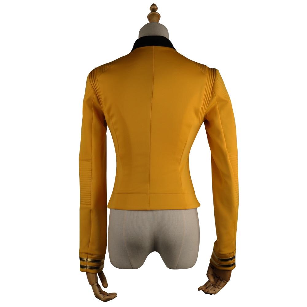 ST Cosicon Discovery Season 2 Female Top Starfleet Commander Uniform with Badge Woman Cosplay Costume